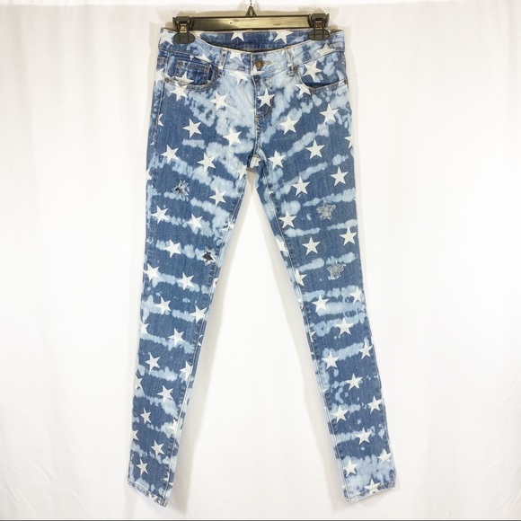 Denim - SALE! Star Dipped Skinny Jeans